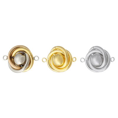 Spiral connector with ball, three color options, surgical steel