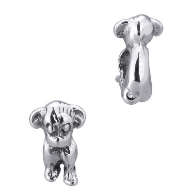 Bead of cute surgical steel puppy
