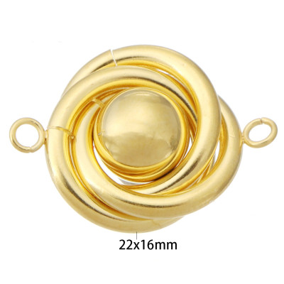 Spiral connector with ball, three color options, surgical steel