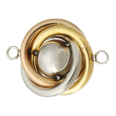 Spiral connector with ball, three color options, surgical steel