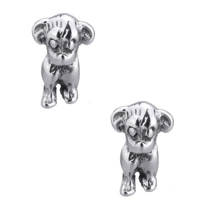 Bead of cute surgical steel puppy