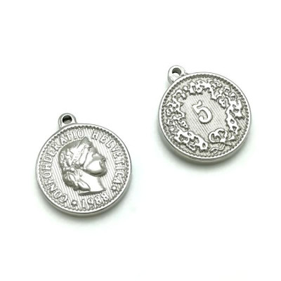 Money pendant surgical steel