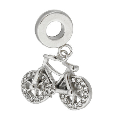 Eyelet with pendant round surgical steel two color variants