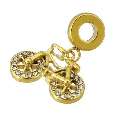 Eyelet with pendant round surgical steel two color variants