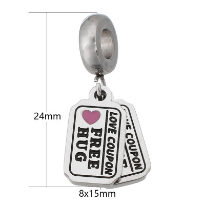 Eyelet voucher for FREE HUG and FREE KISS surgical steel