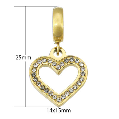 Eyelet HEART two color variants surgical steel