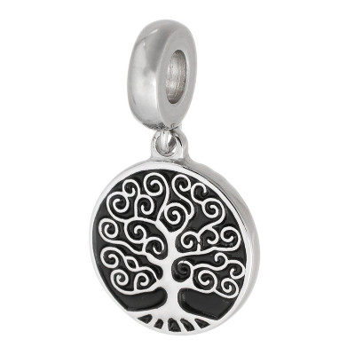Eyelet with tree of life surgical steel