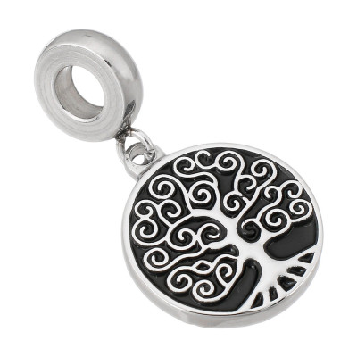 Eyelet with tree of life surgical steel