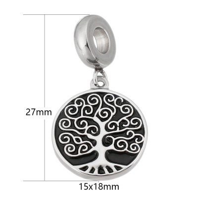 Eyelet with tree of life surgical steel