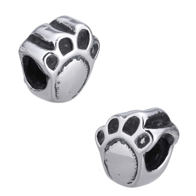 Surgical steel paw bead