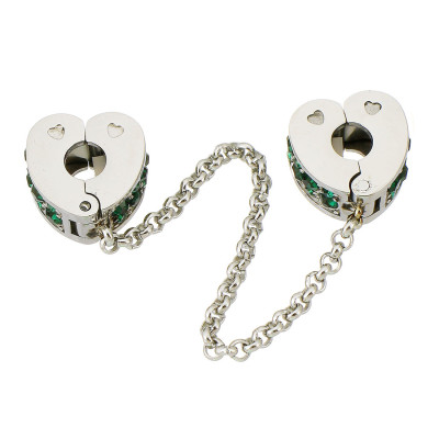 Safety clip with chain with ratchets surgical steel 7 variants