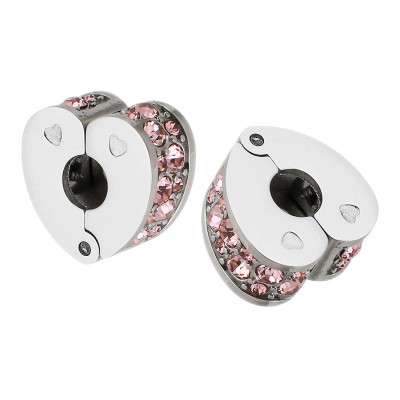 Clip with chatons, a choice of 7 variants, surgical steel