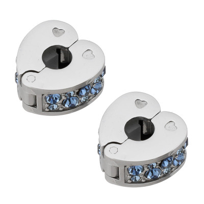 Clip with chatons, a choice of 7 variants, surgical steel