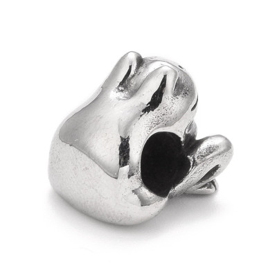 Frog bead made of surgical steel