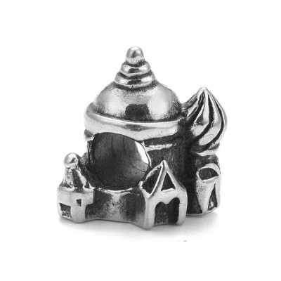 Bead with a large hole, surgical steel lock