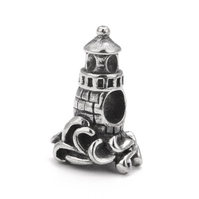 A surgical steel beacon bead with a large hole