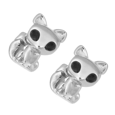 Leaflet bead, surgical steel, two color variants