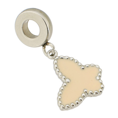 Eyelet with bow tie pendant, two color combinations, surgical steel