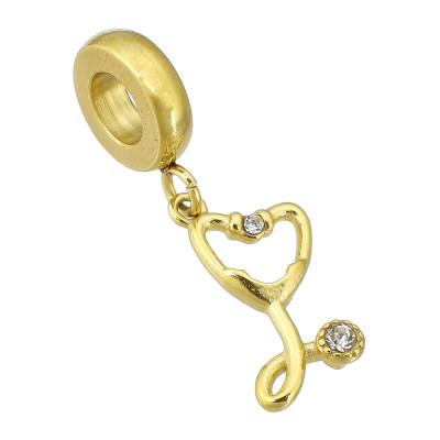 Eyelet with pendant stethoscope surgical steel