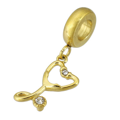 Eyelet with pendant stethoscope surgical steel