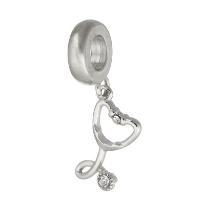 Eyelet with pendant stethoscope surgical steel