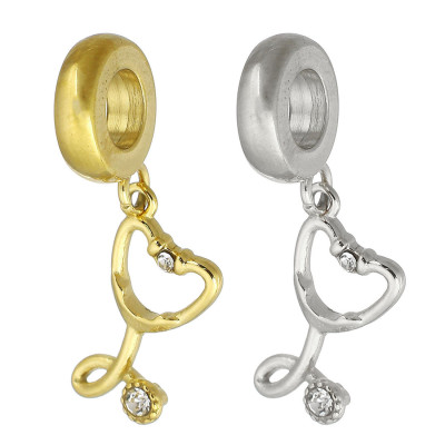 Eyelet with pendant stethoscope surgical steel