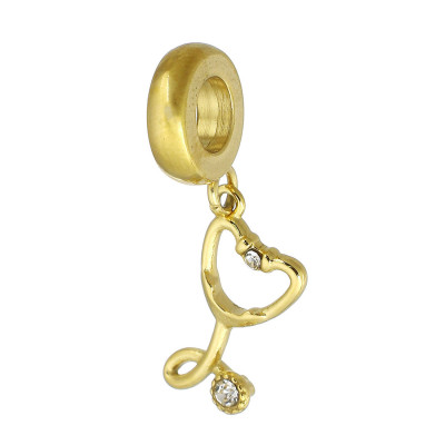 Eyelet with pendant stethoscope surgical steel