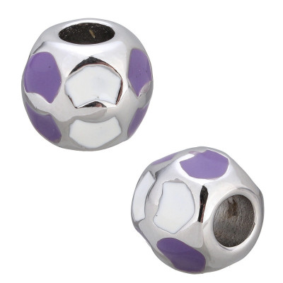 Large bead with two types of beads, surgical steel