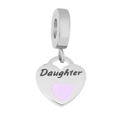 Přívěsek srdce  Daughter ve třech barevných variantách z chirurgické oceli