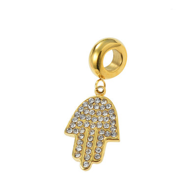 Surgical steel pendant in two color variants