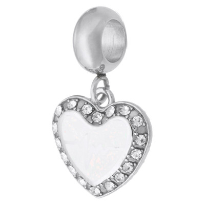 Eyelet with HEART cardiograph surgical steel three color variants