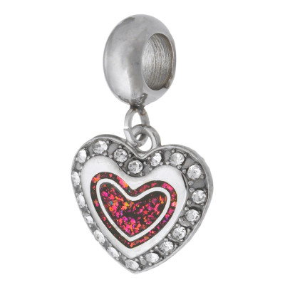 Eyelet with HEART, surgical steel, three color options