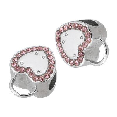 Heart bead with eye surgical steel 3 variants