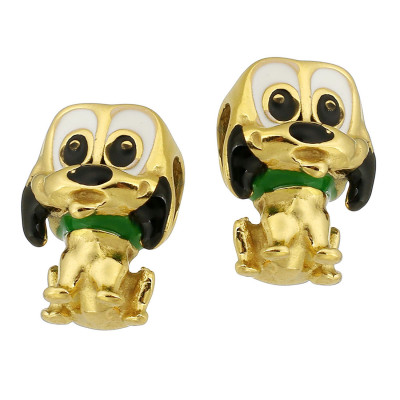 Dog bead surgical steel two color variants