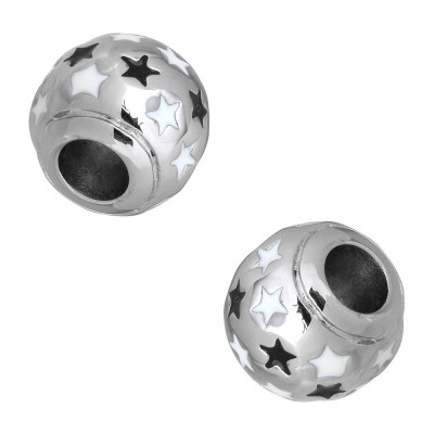 Large bead with surgical steel