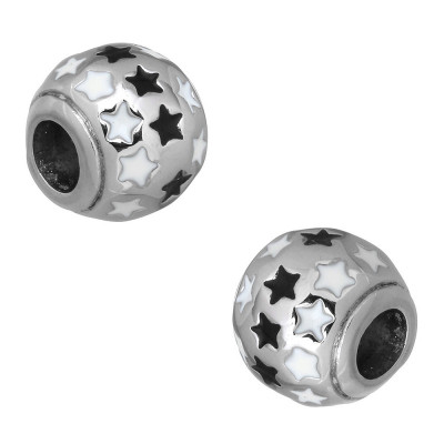 Large bead with surgical steel