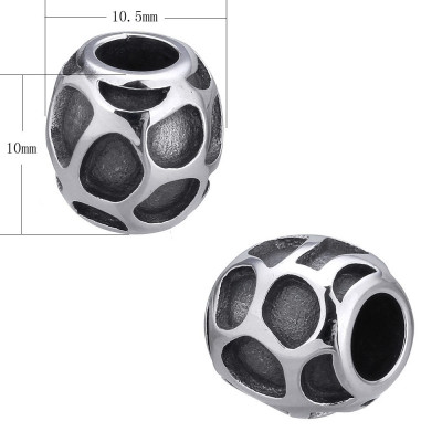 Large surgical steel bead