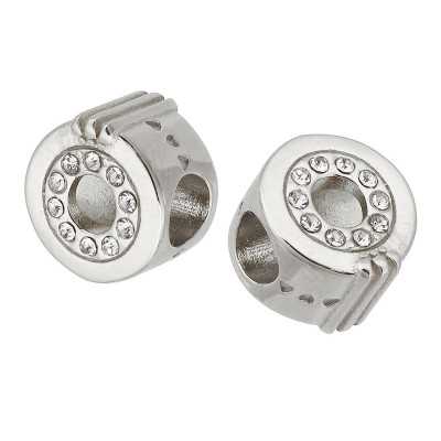 Bead wheel with chatons surgical steel two variants