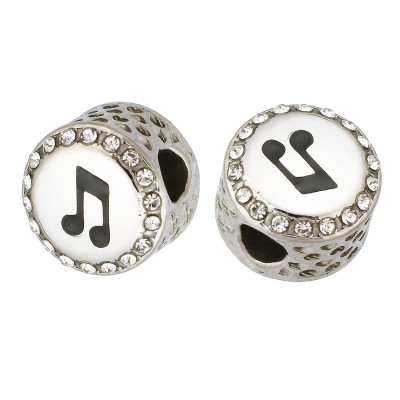 Surgical steel note bead