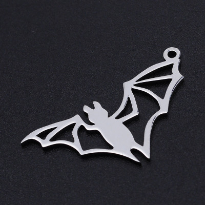 Surgical steel bat pendant