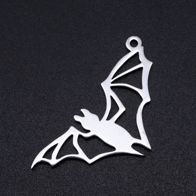 Surgical steel bat pendant