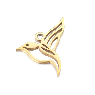 Pendant FLYING BIRD surgical steel two color variants