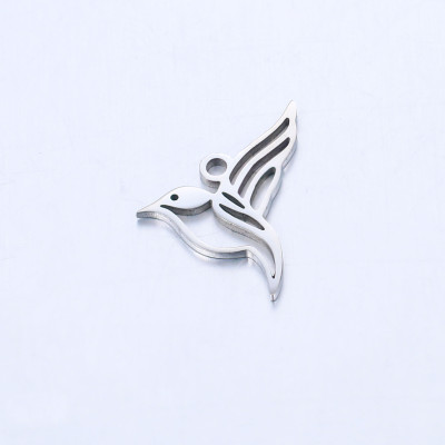 Pendant FLYING BIRD surgical steel two color variants