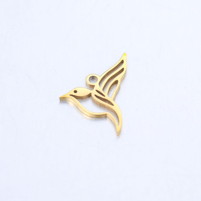 Pendant FLYING BIRD surgical steel two color variants
