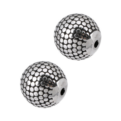 Bead dotted surgical steel
