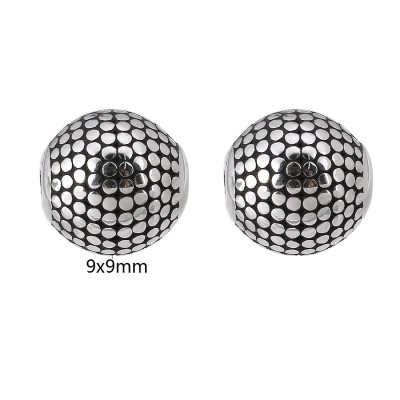 Bead dotted surgical steel