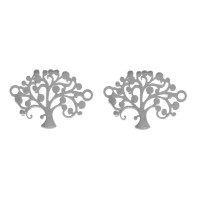 Connector tree of life larger surgical steel