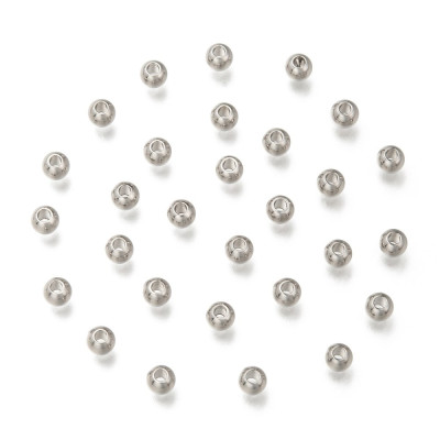 Beads in sizes 2, 3, 4mm of surgical steel