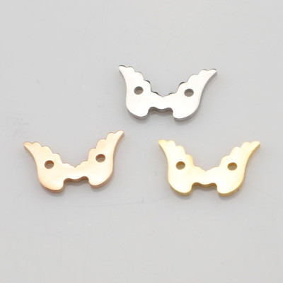 Wing connector surgical steel three color variants