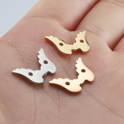 Wing connector surgical steel three color variants